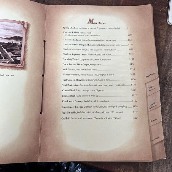 Vtg Hong Kong JIMMY’S KITCHEN MENU RARE HTF LUXURY DINING 9x12” - Picture 15 of 16